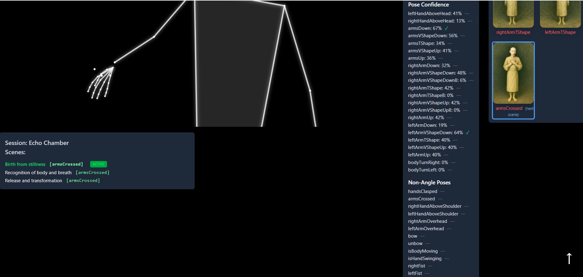 Session View with Pose Confidences