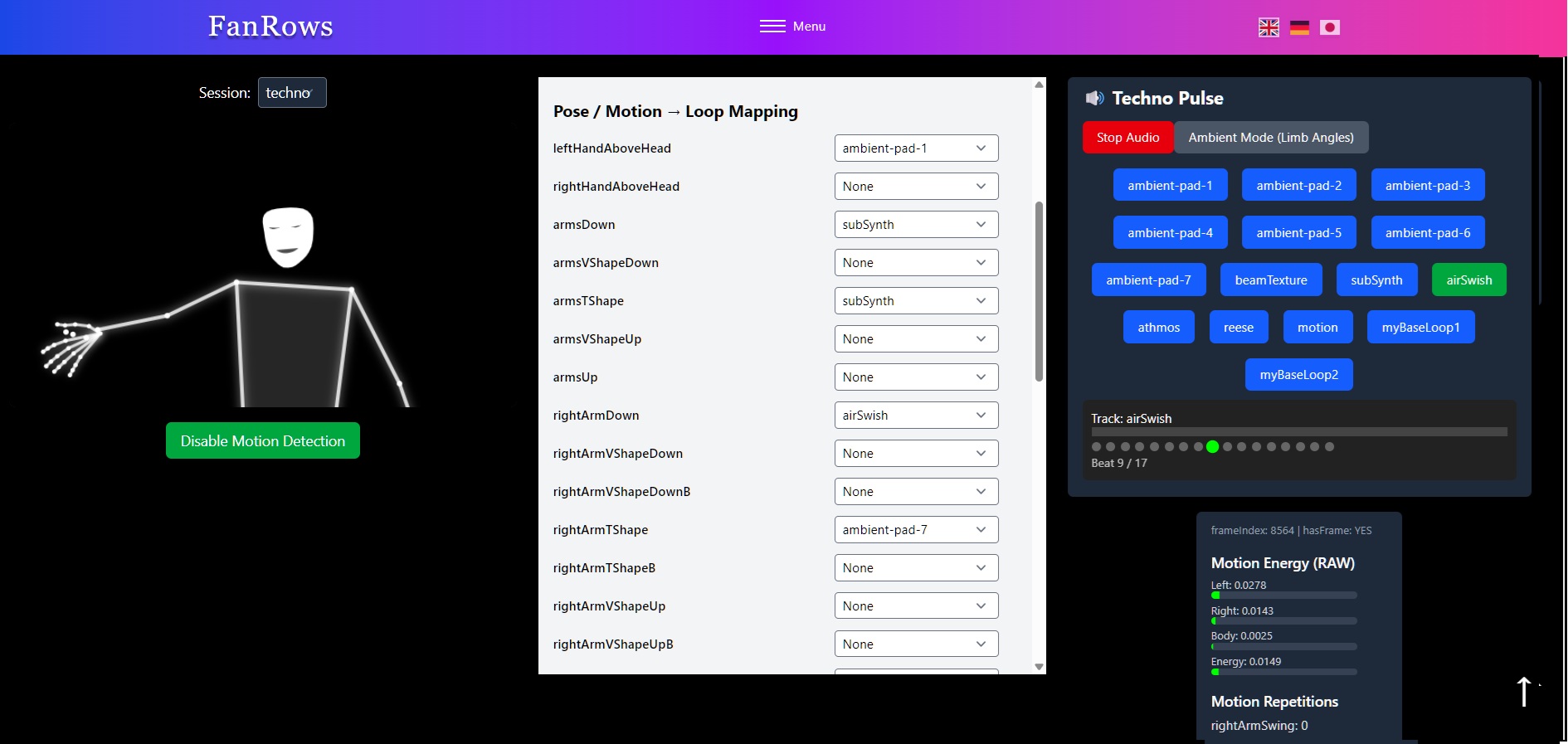 Studio with Pose Mapping